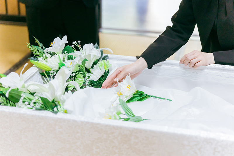 棺桶に花