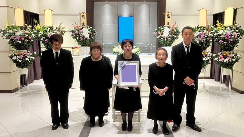葬儀事例を頂いた、お客様の写真です。