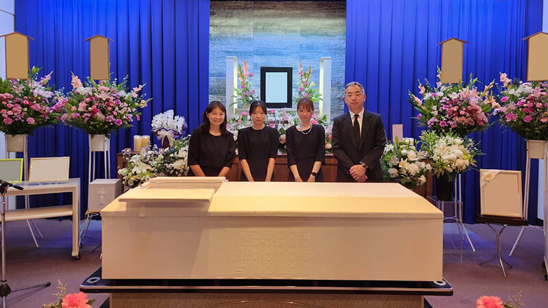 葬儀事例を頂いた、お客様の写真です。