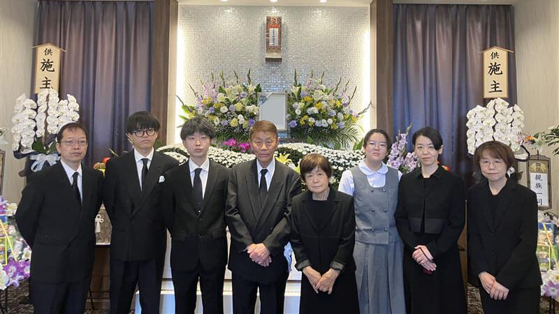 葬儀事例を頂いた、お客様の写真です。
