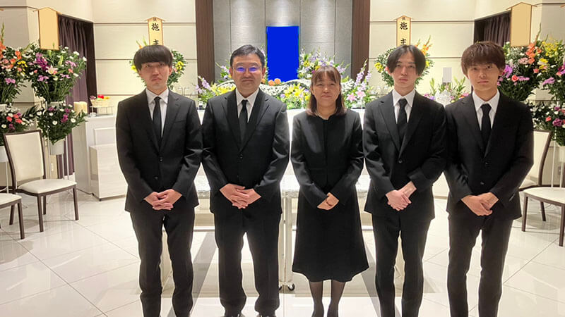 葬儀事例を頂いた、お客様の写真です。