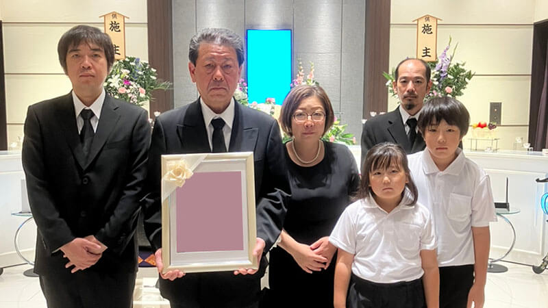 葬儀事例を頂いた、お客様の写真です。