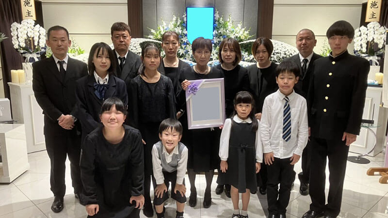 葬儀事例を頂いた、お客様の写真です。