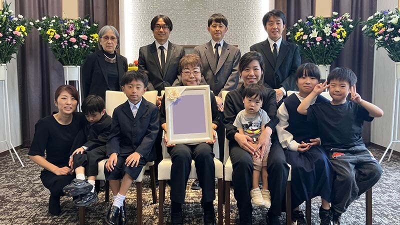 葬儀事例を頂いた、お客様の写真です。