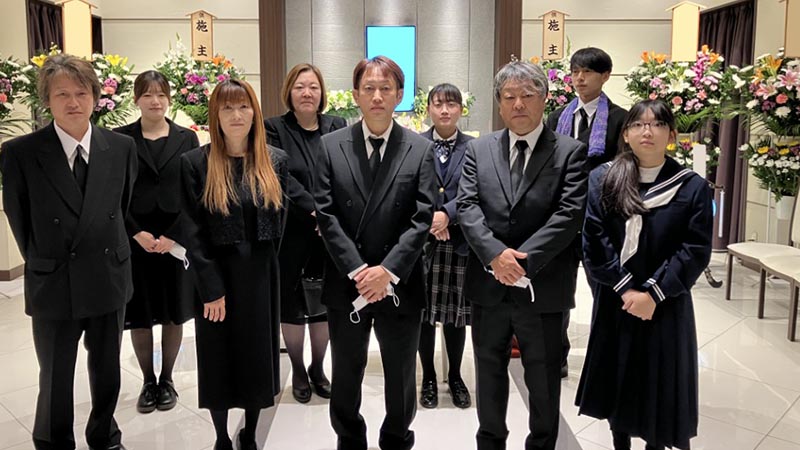 葬儀事例を頂いた、お客様の写真です。