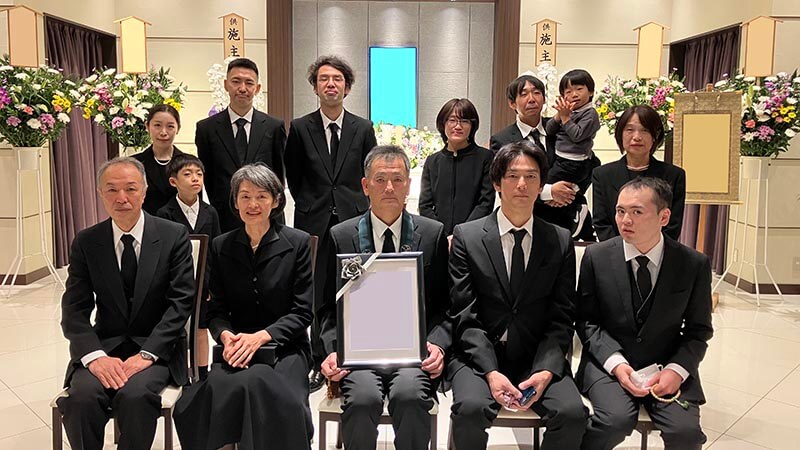 葬儀事例を頂いた、お客様の写真です。