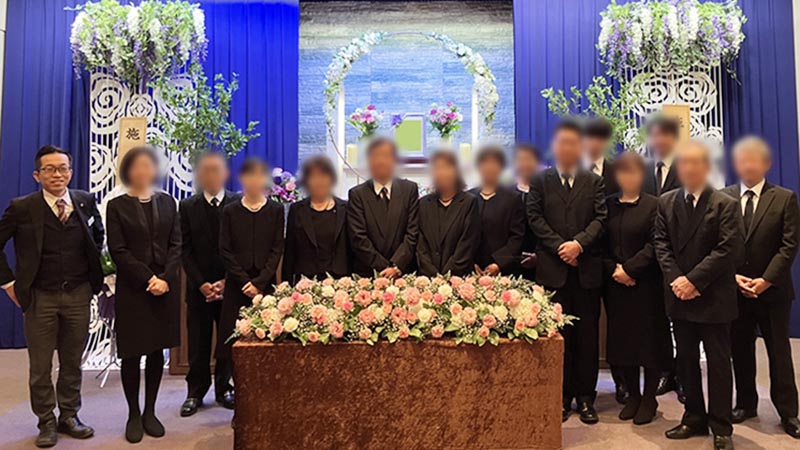 葬儀事例を頂いた、お客様の写真です。