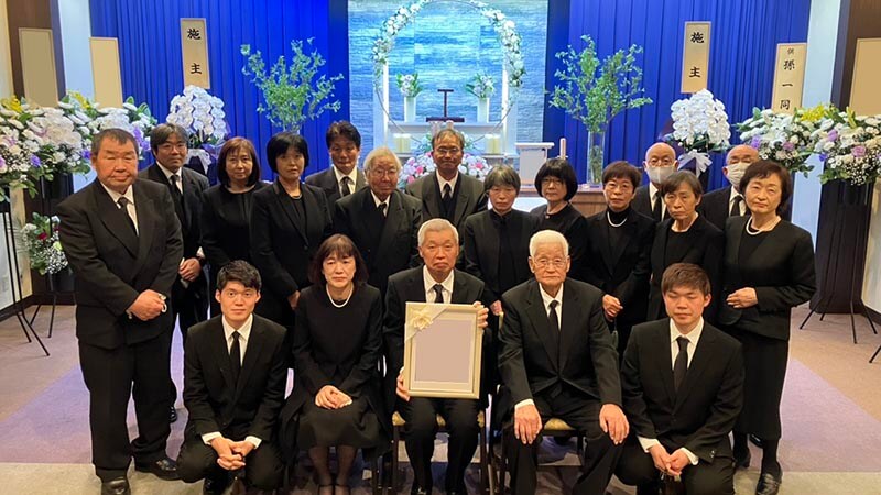 葬儀事例を頂いた、お客様の写真です。